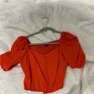 Banana Republic button crop top